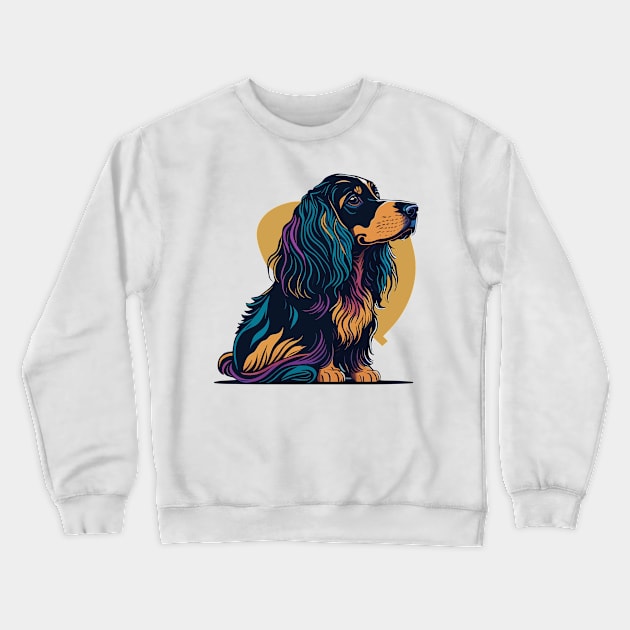 English Cocker Spaniel Portrait Crewneck Sweatshirt by SpriteGuy95